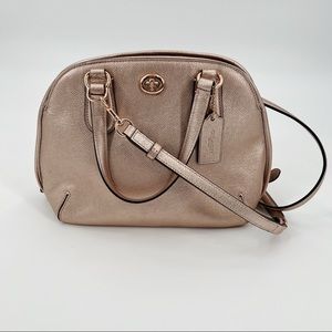 rose gold coach purses